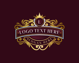 Premium - Premium Crown Ornament logo design