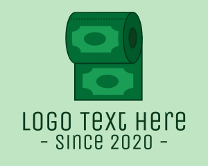 Poo - Toilet Paper Money logo design