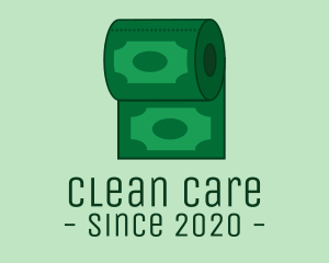 Hygienic - Toilet Paper Money logo design