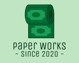 Paper - Toilet Paper Money logo design