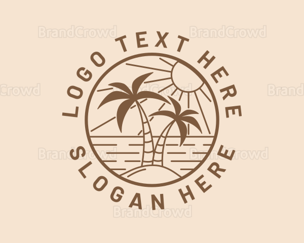 Summer Beach Island Logo