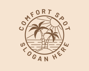 Summer Beach Island logo design