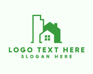 Urban Planning - Residential House Estate logo design
