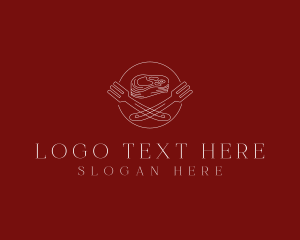 Livestock - Minimalist Steak Plate logo design