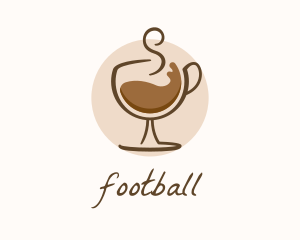 Smoke - Coffee Wine Glass logo design