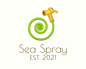 Water Spray Hose  logo design