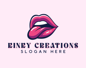 Kinky - Kinky Sexy Mouth logo design