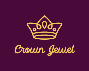 Glam Tiara Jewel logo design