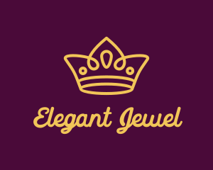 Glam Tiara Jewel logo design