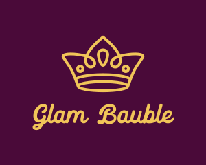 Glam Tiara Jewel logo design