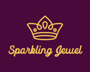 Glam Tiara Jewel logo design