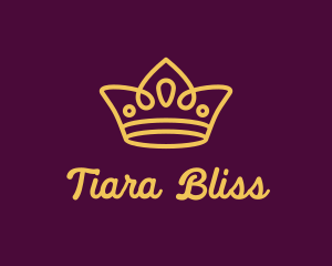 Glam Tiara Jewel logo design