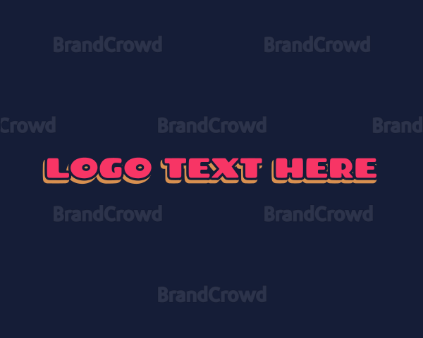 Retro Text Boutique Logo