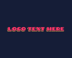 90s - Retro Text Boutique logo design