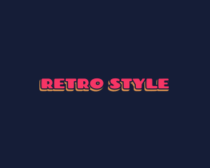 90s - Retro Text Boutique logo design