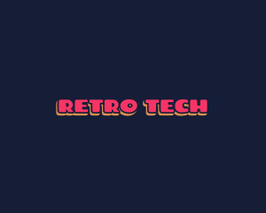 Retro Text Boutique logo design