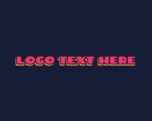 Trendy - Retro Text Boutique logo design