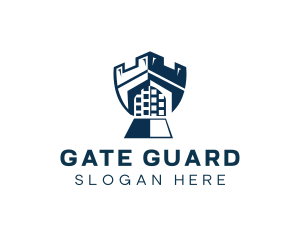 Gate - Castle Gate Shield logo design