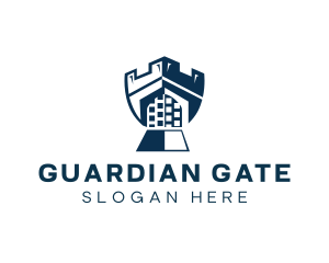 Gate - Castle Gate Shield logo design