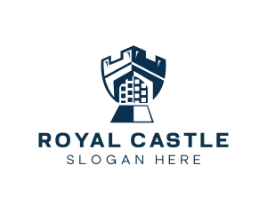 Castle - Castle Gate Shield logo design