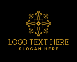 Decorative Yoga Symbol Logo