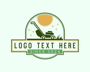 Landscape - Lawn Mower Gardening logo design