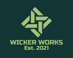 Wicker - Native Woven Textile logo design