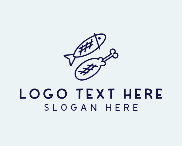 Food - Chicken Fish Food logo design