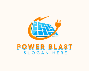 Solar Power Panel logo design