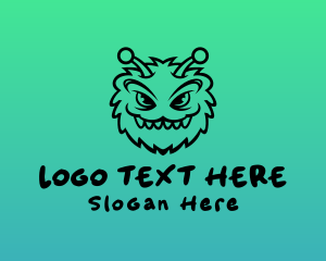Online Gaming - Game Streaming Angry Mascot logo design