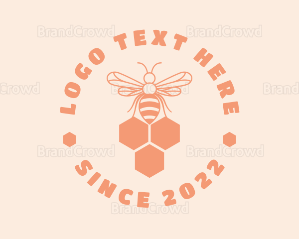 Organic Honey Bee Logo