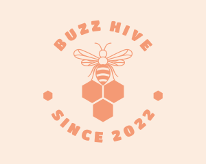 Organic Honey Bee  logo design