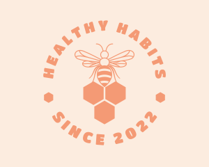 Organic Honey Bee  logo design