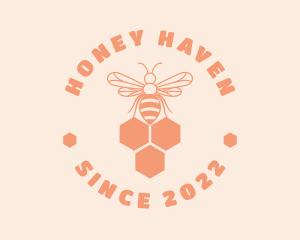 Organic Honey Bee  logo design