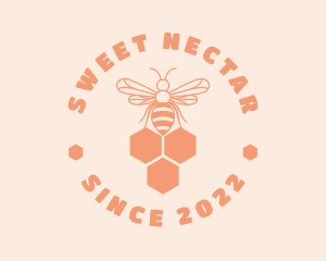 Organic Honey Bee  logo design