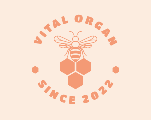 Organic Honey Bee  logo design