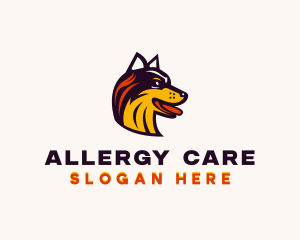 Husky Breeder Pet Care logo design