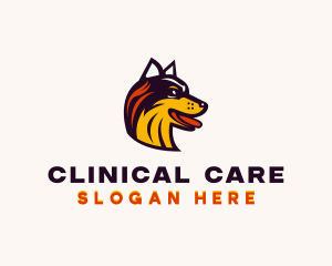 Husky Breeder Pet Care logo design