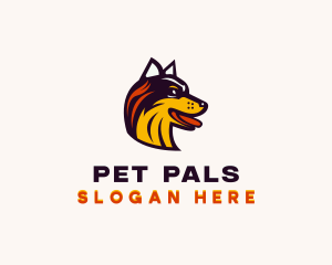 Husky Breeder Pet Care logo design