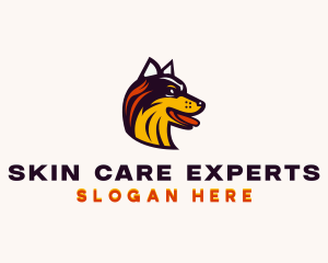 Husky Breeder Pet Care logo design