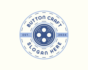 Button Sewing Tailoring logo design