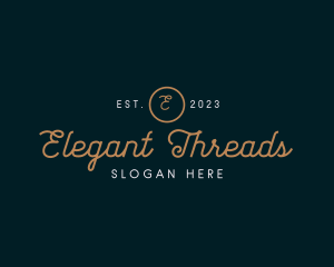 Elegant Cursive Boutique logo design