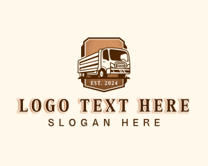 Forwarding - Truck Transportation Logistics logo design