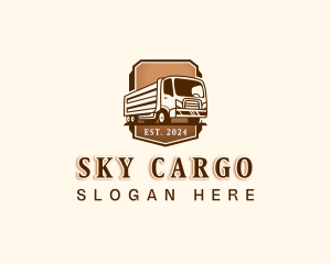 Truck Transportation Logistics logo design