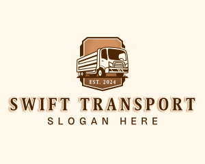 Truck Transportation Logistics logo design