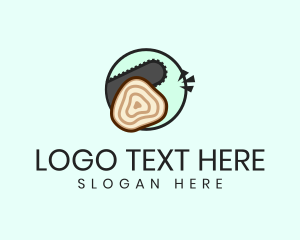 Chainsaw - Lumberjack Wood Mill logo design