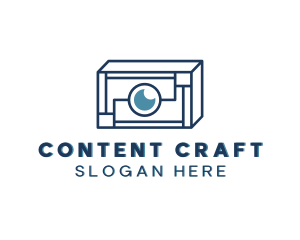 Content Creator Camera logo design