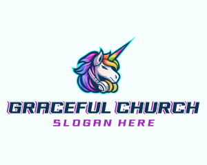 Unicorn Rainbow Headset Logo