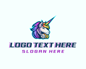 Unicorn Rainbow Headset Logo