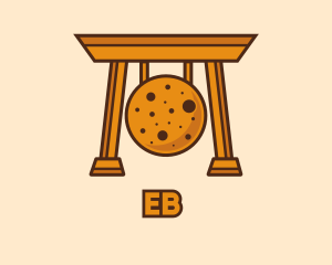 Asian - Orange Cookie Gong logo design